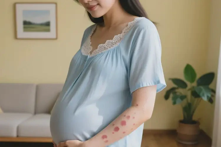 孕妇手臂上偶尔长湿疹可以治好吗(图1)