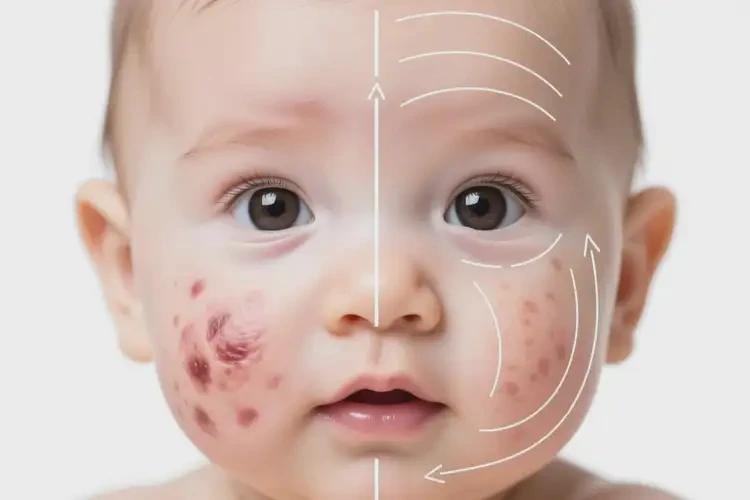 嬰兒面部經(jīng)常起濕疹可以治好嗎(圖4)