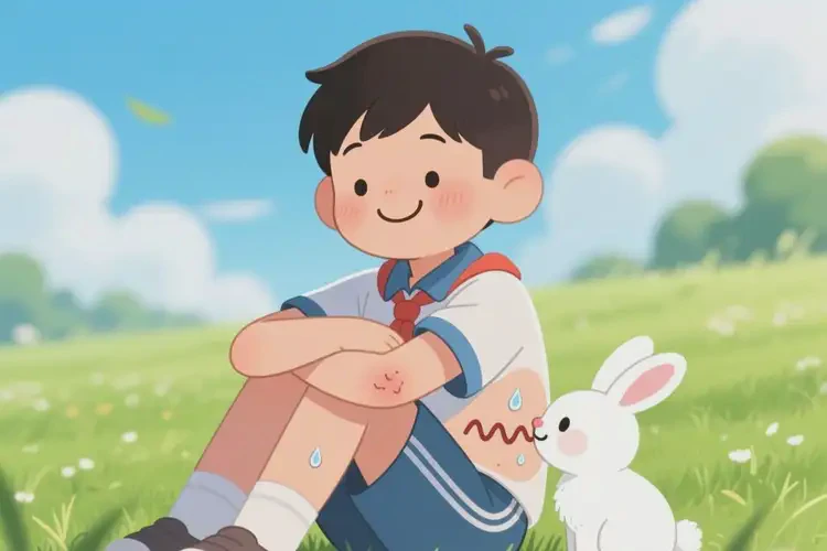 中學生肚子偶爾起濕疹可以治好嗎(圖1)