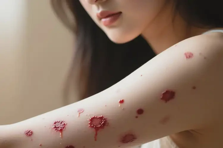 女人手臂上偶尔起湿疹能不能彻底自愈(图1)