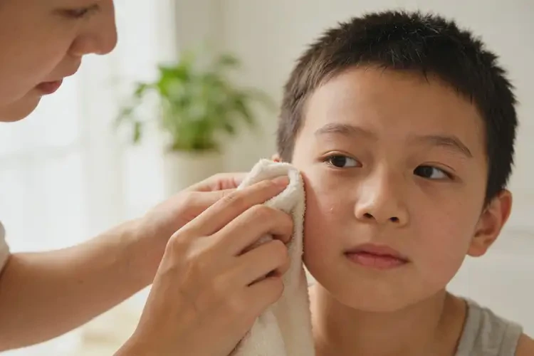 少儿脸上长湿疹可以治好吗(图1)