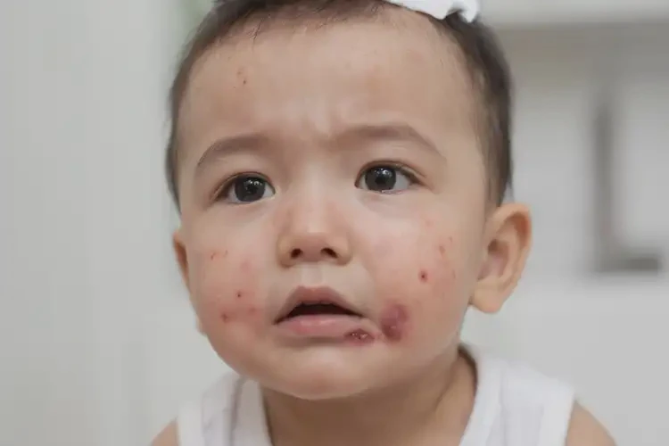 嬰幼兒面部容易起濕疹可以治好嗎(圖4)