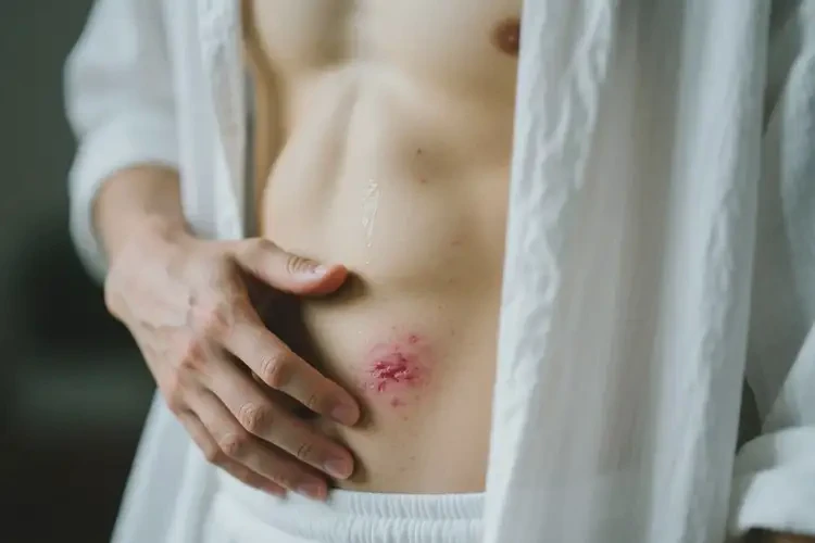 男性肚子上偶尔起湿疹可以治好吗(图3)