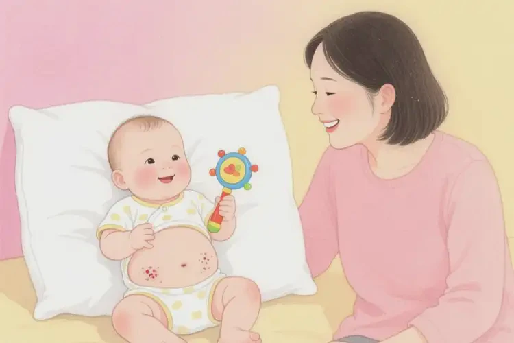 寶寶肚子出現(xiàn)濕疹能治好嗎(圖3)