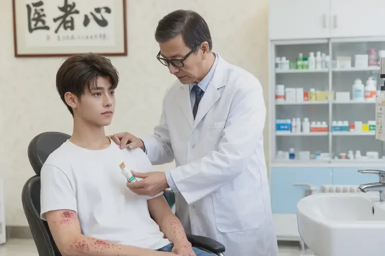 大學(xué)生脖子經(jīng)常起濕疹可以治好嗎(圖3)