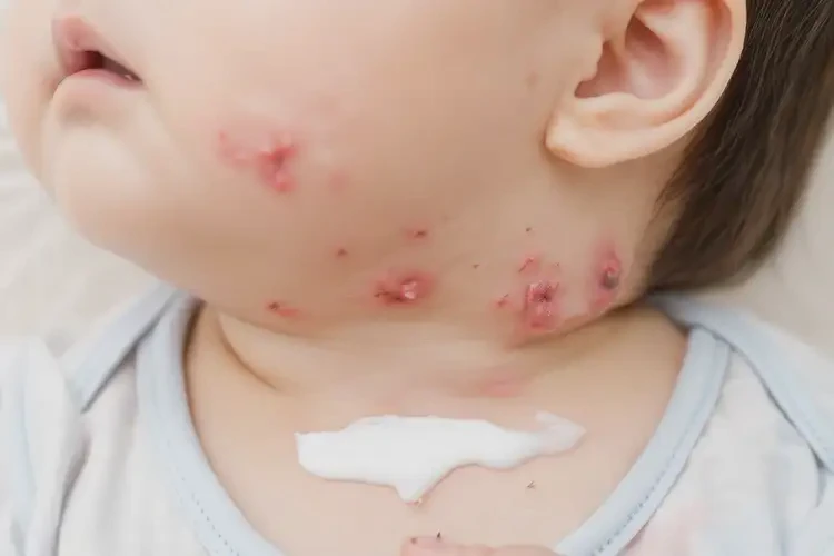 寶寶脖子上容易長(zhǎng)濕疹可以治好嗎(圖2)