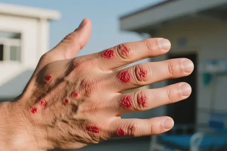 男人手上出現(xiàn)濕疹可以治好嗎(圖4)