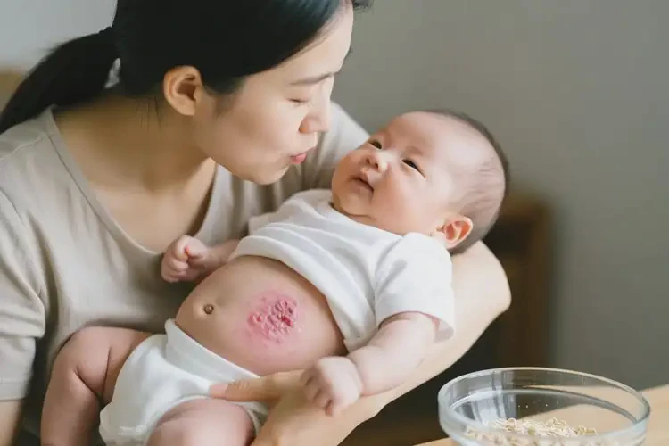 嬰兒肚子長(zhǎng)濕疹能治好嗎(圖2)