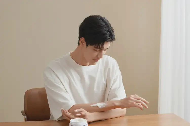 男生手臂上容易長濕疹可以治好嗎(圖1)