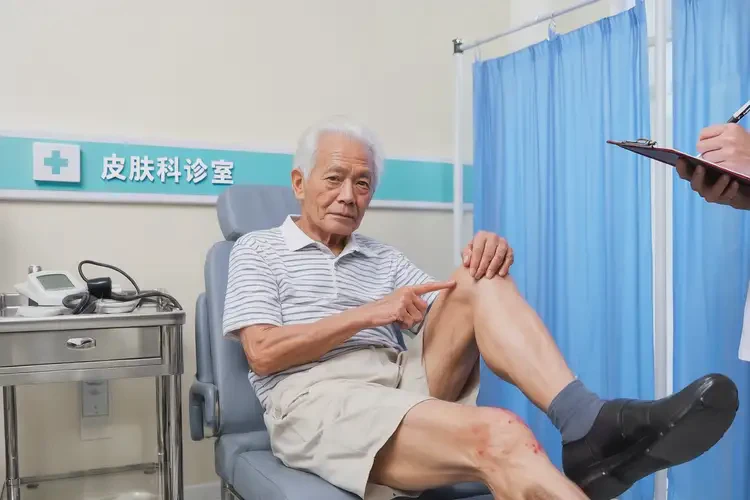 老年人大腿出現(xiàn)濕疹可以治好嗎(圖2)