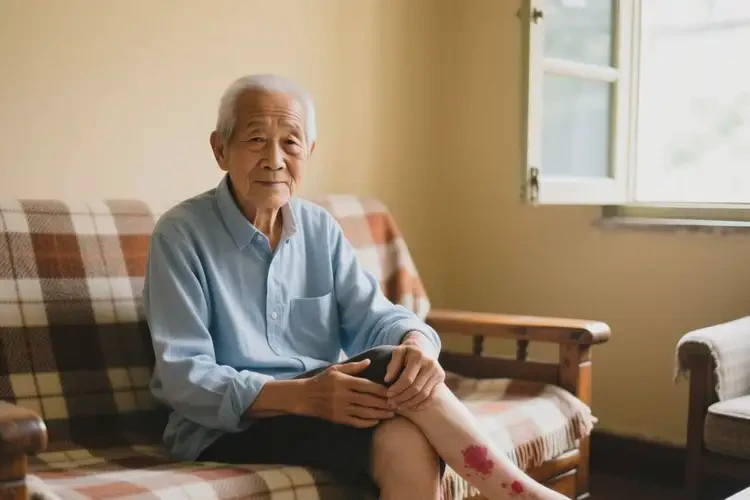 老年人小腿上偶尔长湿疹不管它会自己痊愈吗(图1)