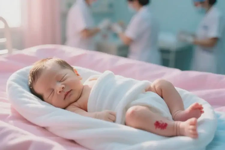 新生儿小腿上偶尔起湿疹可以治好吗(图1)