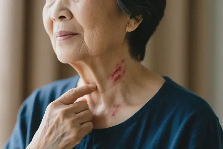 老年人脖子出濕疹可以治好嗎(圖2)