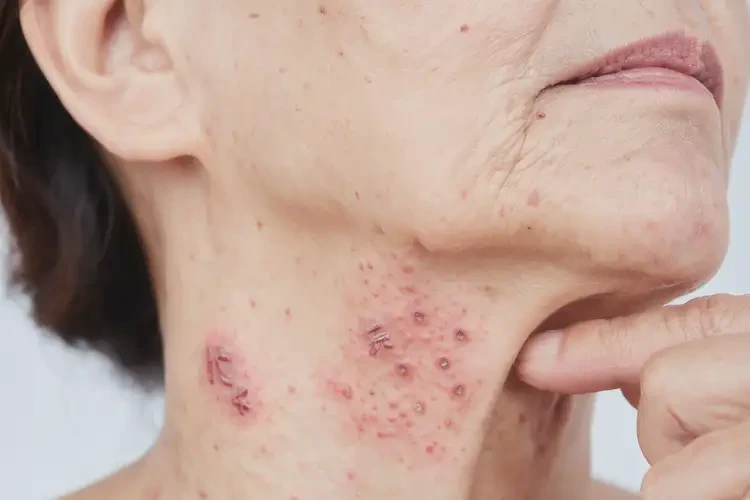 女性脖子上偶爾長濕疹可以治好嗎(圖4)