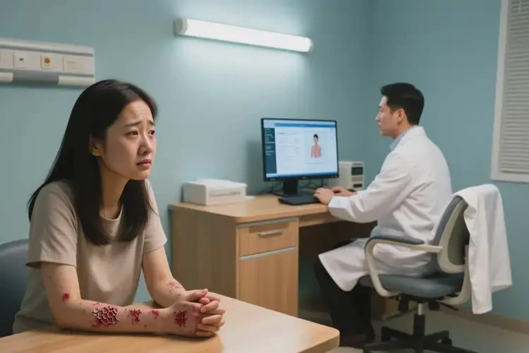 女生手上经常长湿疹可以治好吗(图1)