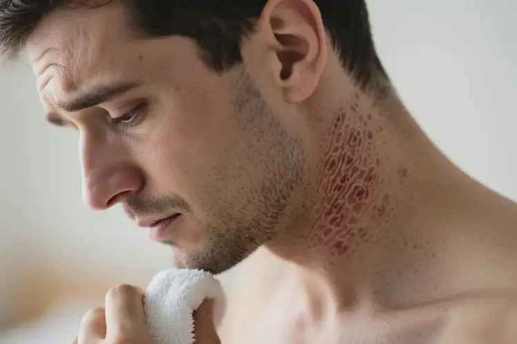 男性脖子出濕疹可以治好嗎(圖3)