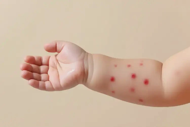 寶寶手臂上出濕疹可以治好嗎(圖3)