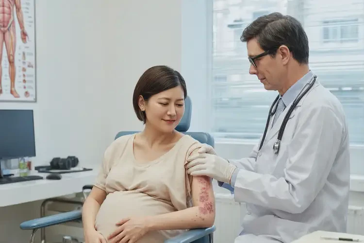 產(chǎn)婦手臂容易長濕疹可以治好嗎(圖1)