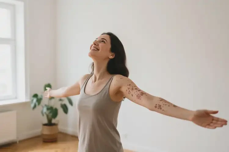 女性全身經(jīng)常長(zhǎng)濕疹可以治好嗎(圖1)