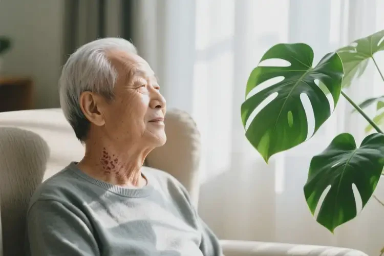 老年人脖子上出現(xiàn)濕疹可以治好嗎(圖3)