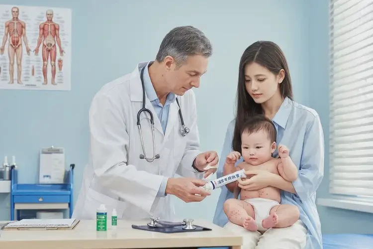 寶寶臉上長濕疹可以治好嗎(圖2)