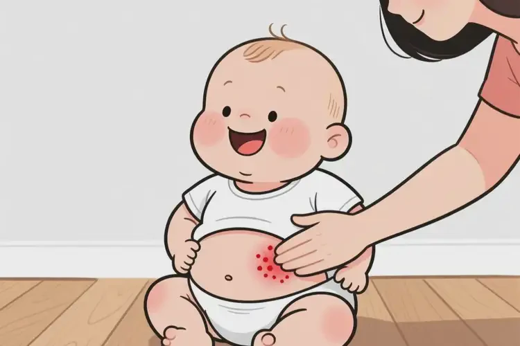 小孩肚子上容易起湿疹可以治好吗(图2)