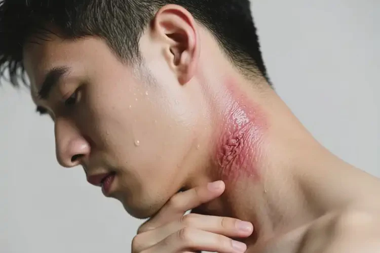 男生脖子出湿疹可以治好吗(图2)