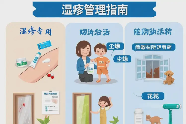 小兒面部經(jīng)常長濕疹不管它會(huì)自己自愈嗎(圖1)