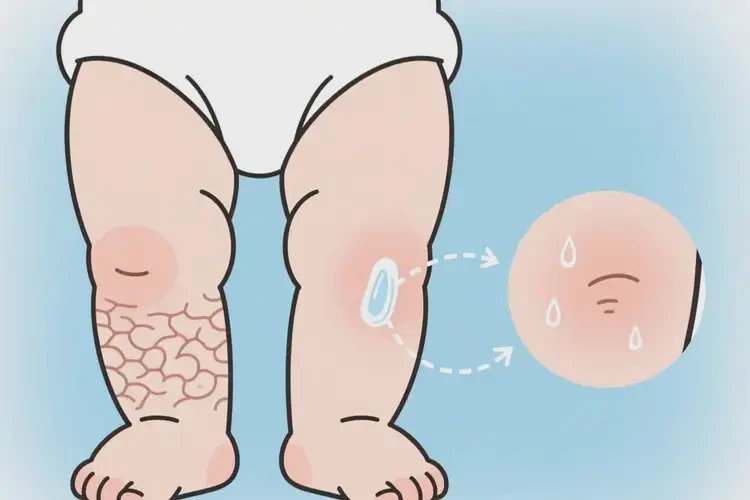 寶寶大腿上偶爾起濕疹能治好嗎(圖3)