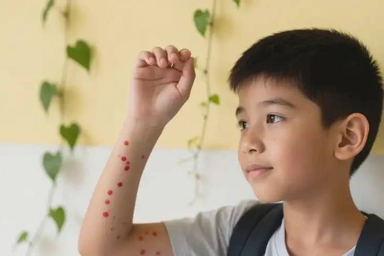 中學(xué)生手臂上偶爾起濕疹可以治好嗎(圖2)