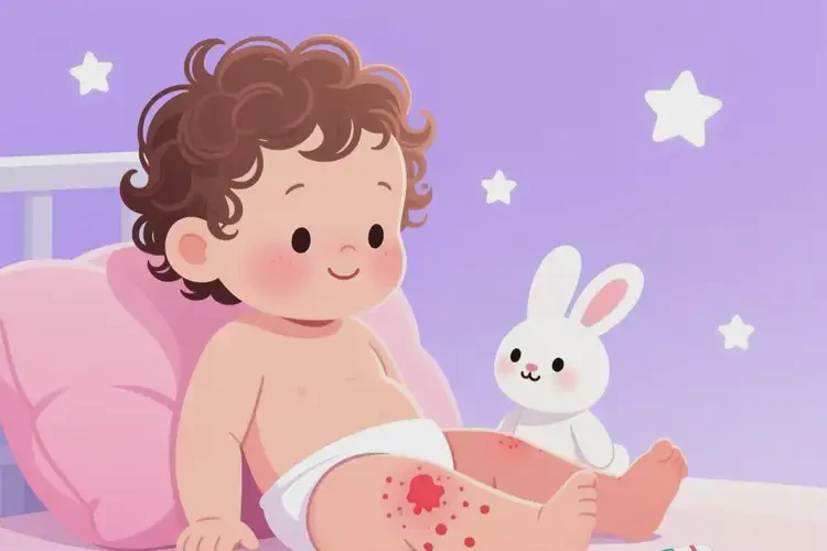 小兒小腿上出現(xiàn)濕疹可以治好嗎(圖1)