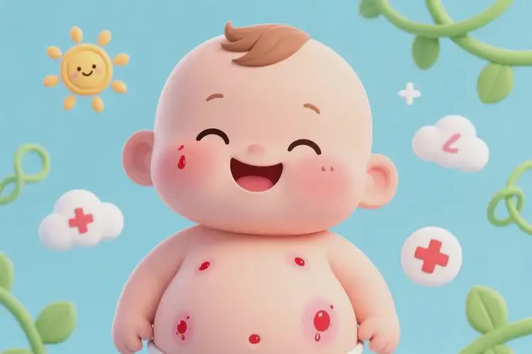 嬰兒肚子上出現(xiàn)濕疹可以治好嗎(圖2)