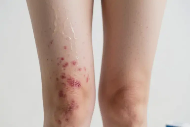 女人大腿上出現(xiàn)濕疹可不可以根治(圖2)