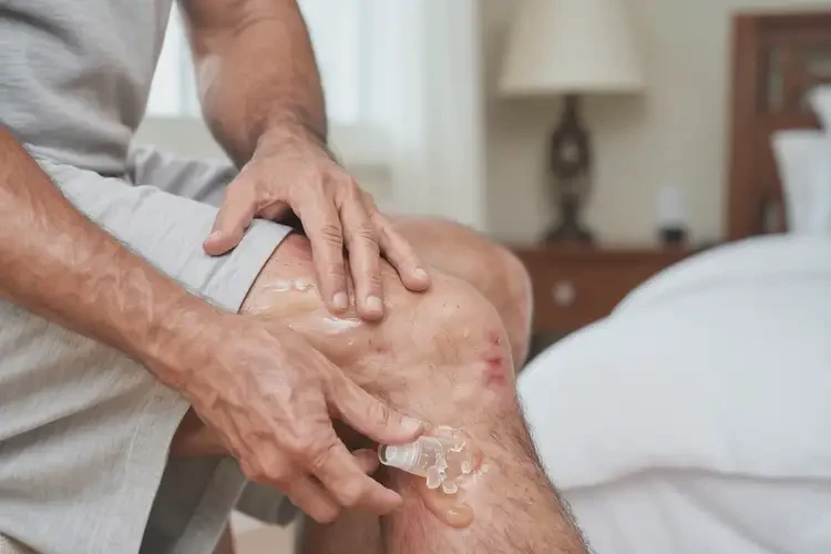 男人小腿上有濕疹可以治好嗎(圖2)