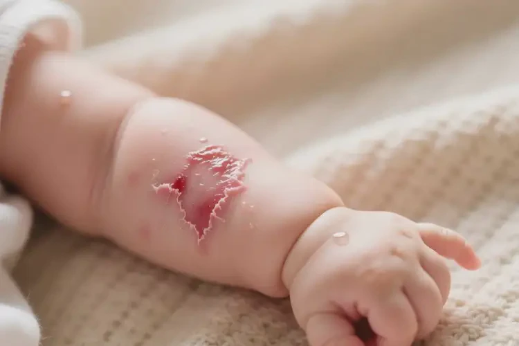 宝宝手臂上偶尔长湿疹能彻底自愈吗(图3)