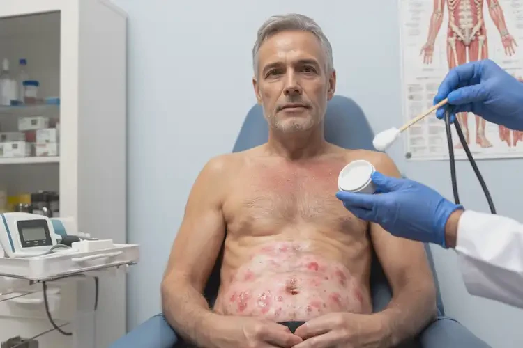 男人肚子上起濕疹可以治好嗎(圖3)