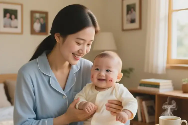 幼儿手臂上容易起湿疹可以治好吗(图1)