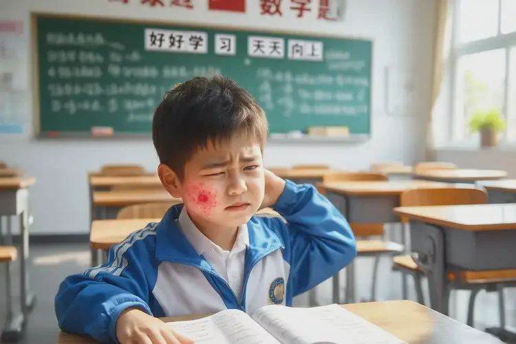 小學生脖子上起濕疹可以治好嗎(圖2)