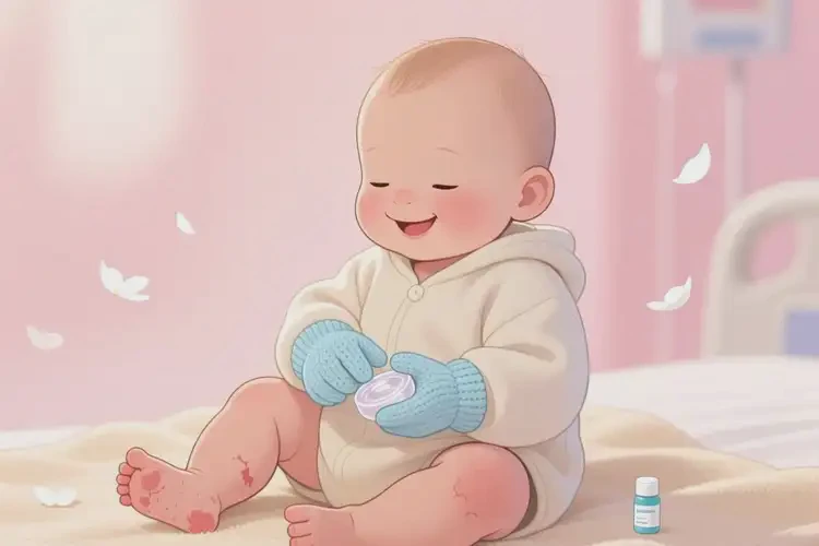 嬰兒小腿上經(jīng)常起濕疹可以治好嗎(圖4)