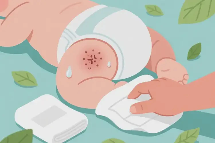 嬰兒屁股上偶爾長濕疹可以治好嗎(圖2)