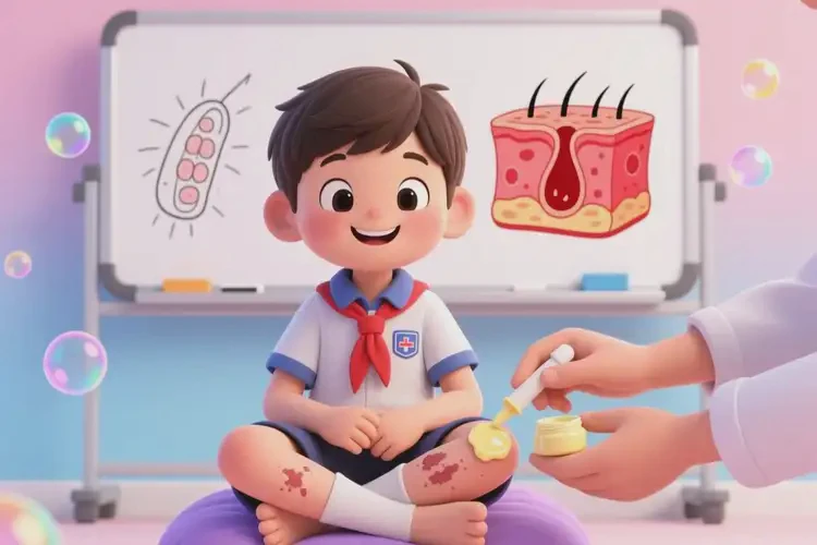 小學(xué)生大腿起濕疹可以治好嗎(圖1)