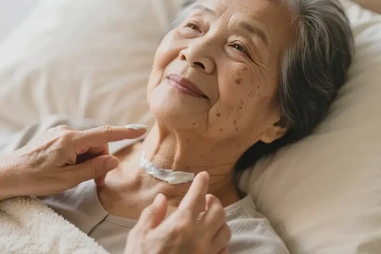 老年人脖子上出現(xiàn)濕疹可以治好嗎(圖2)