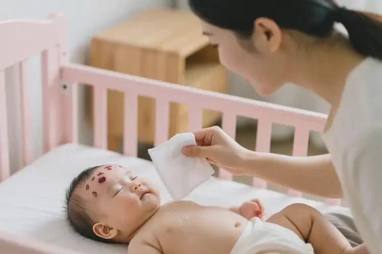 嬰兒臉上容易起濕疹可以治好嗎(圖2)