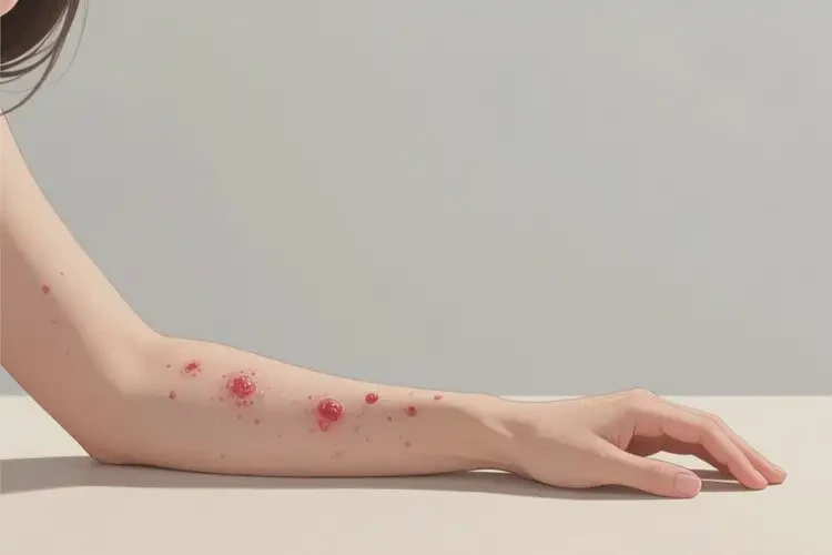 女性手臂上偶爾起濕疹可以治好嗎(圖3)