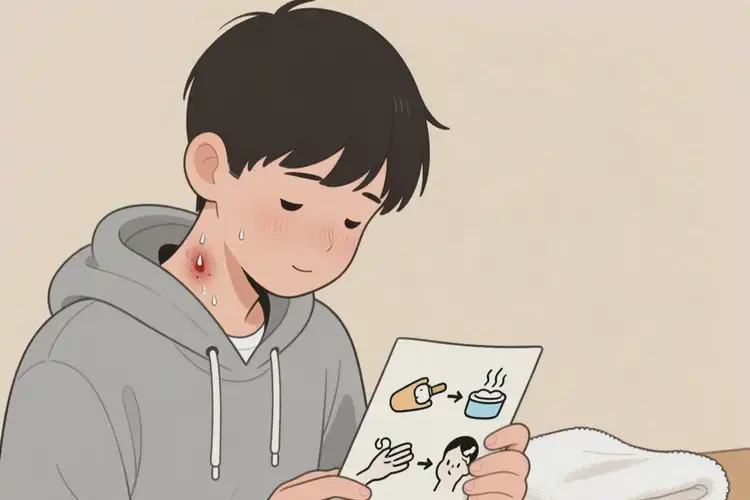 中學(xué)生脖子上出濕疹可以治好嗎(圖2)