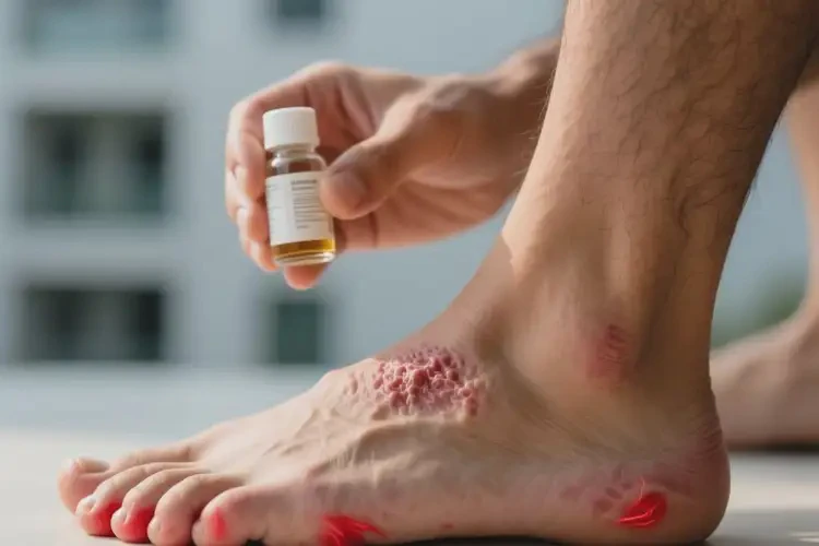 男人腳上偶爾長(zhǎng)濕疹可不可以根治(圖3)