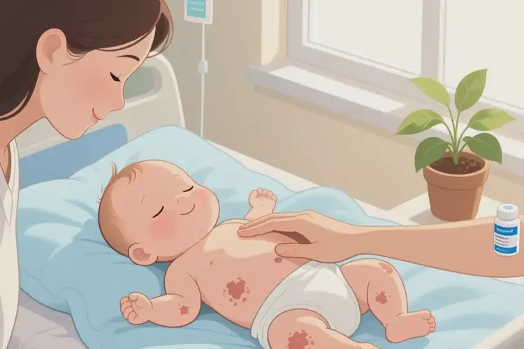 寶寶肚子出現(xiàn)濕疹能治好嗎(圖4)