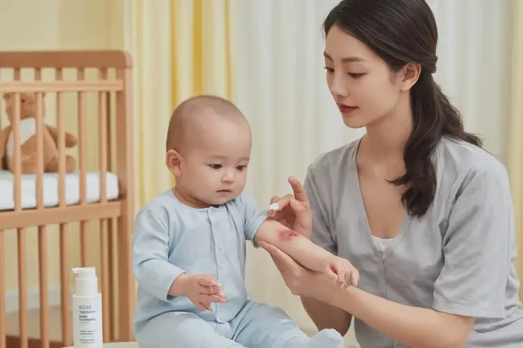 嬰兒手臂上起濕疹可以治好嗎(圖2)