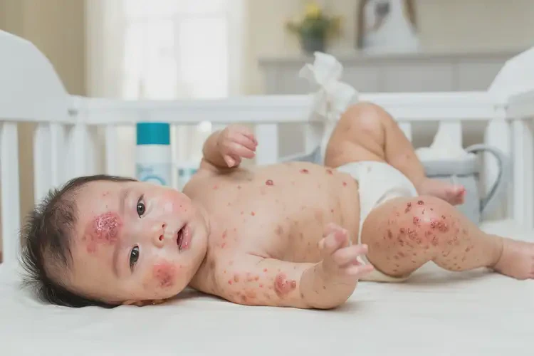 宝宝全身出现湿疹不管它会自己好吗(图3)