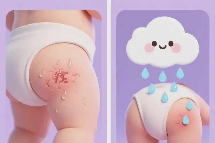 嬰兒屁股上出現(xiàn)濕疹能治好嗎(圖1)